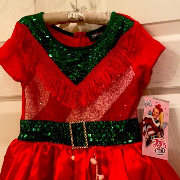 NWT JOJO SIWA Christmas dress bling sequin AMAZING - Picture 2 of 14